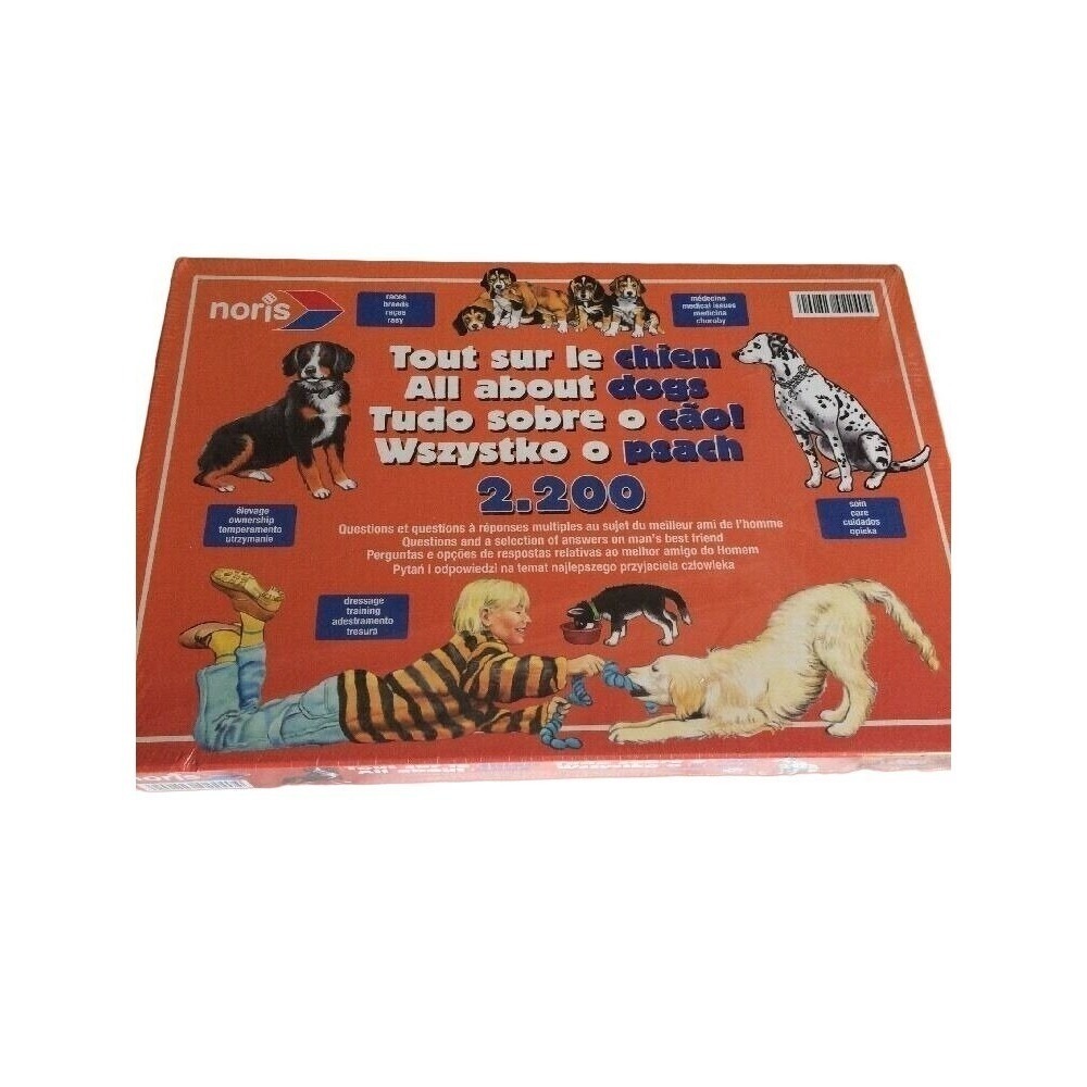 New All about Dogs Question and Answer Game in French English Portuguese and Pol